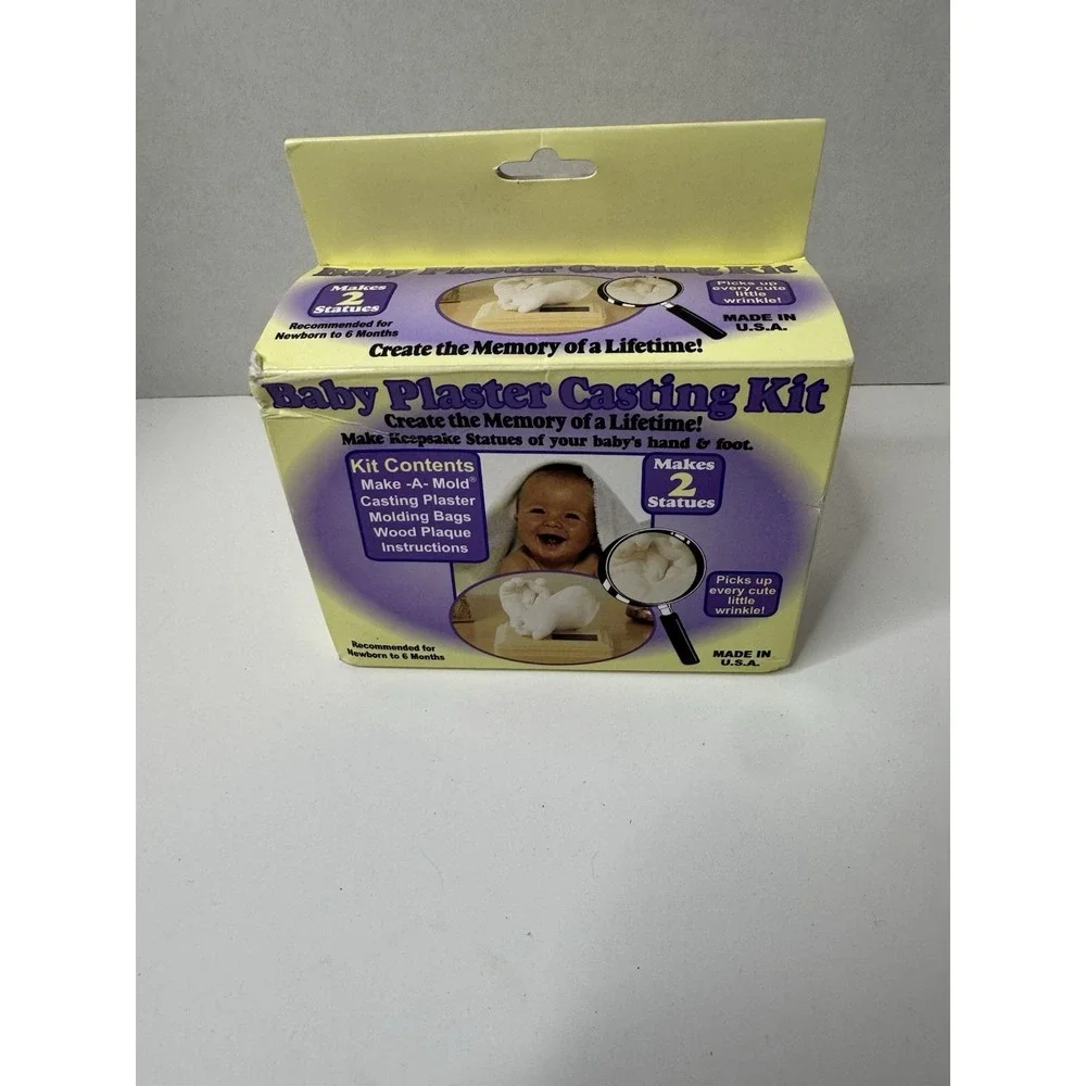 Baby Keepsake Plaster Casting Kit - Foot or Hand Molding Kit Makes 2